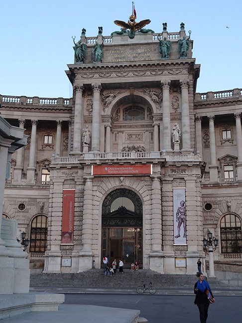 Entrance to the a palace-like building