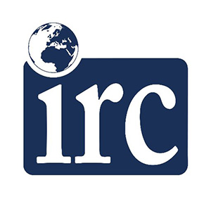 International Relations Council logo: lower-case letters 'irc' with the dot of the 'i' replaced with the planet Earth globe