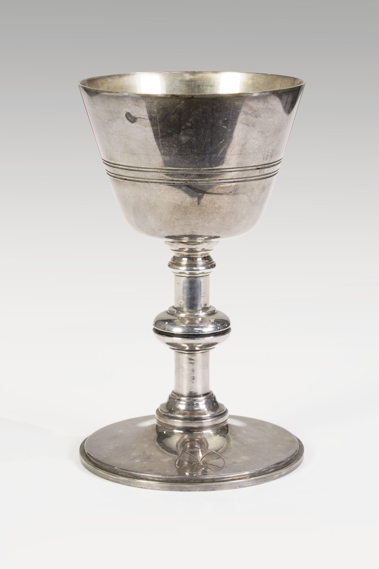 Modern photograph of a silver stemmed goblet